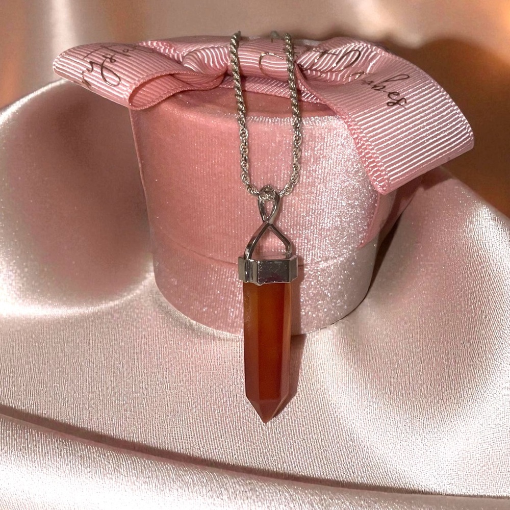 🤍Carnelian Pendant Necklace